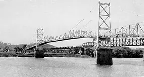 The Silver Bridge shortly after completion in 1928